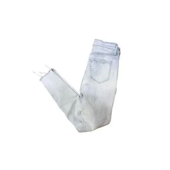 Old Navy Denim - old navy womens jeans sz 0 super skinny highrise light wash distressed rock star